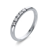 Ring 18 kt WG, 5 Brill. 0,23 ct, TW-si