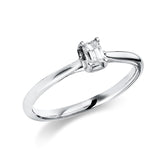 Ring 18 kt WG, 1 Sm.schliff 0,26 ct, TW-si