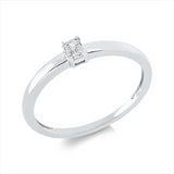 Ring 14 kt WG, 1 Sm.schliff 0,17 ct, TW-si