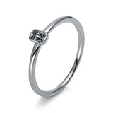Ring 18 kt WG, 1 Bag. 0,19 ct, TW-si