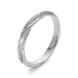 Ring 18 kt WG, 64 Brill. 0,14 ct, TW-si