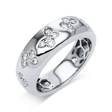 Ring 18 kt WG, 20 Brill. 0,41 ct, TW-vsi