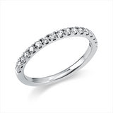 Ring 950 Pt Platin, 17 Brill. 0,36 ct, TW-si