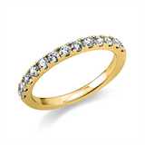 Ring 18 kt GG, 13 Brill. 0,51 ct, TW-si
