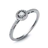 Ring 18 kt WG, 41 Brill. 0,21 ct, TW-si