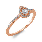 Ring 18 kt RG, 43 Brill. 0,24 ct, TW-si