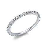 Ring 18 kt WG, 45 Brill. 0,45 ct, TW-si