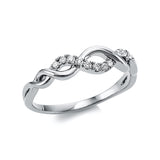 Ring 18 kt WG, 11 Brill. 0,12 ct, TW-si