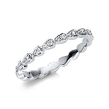 Ring 18 kt WG, 19 Brill. 0,05 ct, TW-si, 19 Brill. 0,19 ct, TW-si