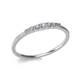 Ring 18 kt WG, 7 Brill. 0,14 ct, TW-si