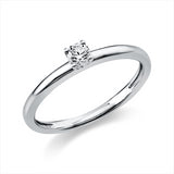 Ring 14 kt WG, 1 Brill. 0,15 ct, TW-si