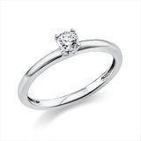 Ring 18 kt WG, 1 Brill. 0,20 ct, TW-si