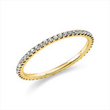Ring 14 kt GG, 47 Brill. 0,29 ct, TW-si