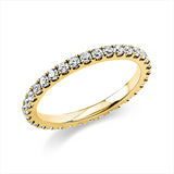 Ring 14 kt GG, 32 Brill. 0,67 ct, TW-si