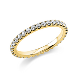 Ring 18 kt GG, 33 Brill. 0,71 ct, TW-si