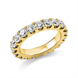 Ring 14 kt GG, 20 Brill. 2,92 ct, TW-si