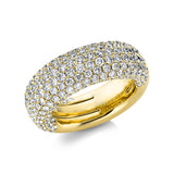 Ring 18 kt GG, 218 Brill. 3,84 ct, TW-vsi