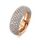 Ring 18 kt RG, 218 Brill. 3,77 ct, TW-vsi