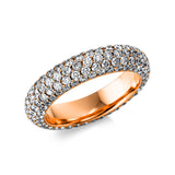 Ring 18 kt RG, 190 Brill. 3,07 ct, TW-vsi