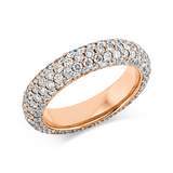 Ring 18 kt RG, 190 Brill. 3,06 ct, TW-vsi