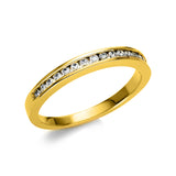 Ring 18 kt GG, 17 Brill. 0,24 ct, TW-si
