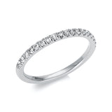 Ring 18 kt WG, 19 Brill. 0,24 ct, TW-si