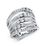 Ring 18 kt WG, 103 Brill. 1,77 ct, TW-vsi