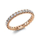 Ring 14 kt RG, 28 Brill. 1,08 ct, TW-si