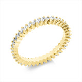 Ring 18 kt GG, 40 Bag. 0,46 ct, TW-si