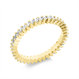 Ring 18 kt GG, 40 Bag. 0,46 ct, TW-si