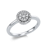 Ring 14 kt WG, 29 Brill. 0,25 ct, TW-si