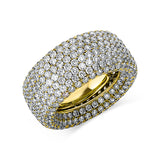 Ring 18 kt GG, 478 Brill. 10,69 ct, TW-vsi