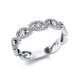 Ring 18 kt WG, 85 Brill. 0,36 ct, TW-si