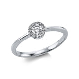 Ring 14 kt WG, 13 Brill. 0,25 ct, TW-si