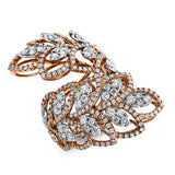ABVERKAUF Ring 18 kt WG+RG, 316 Brill. 3,24 ct, TW-si