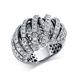 Ring 18 kt WG, 174 Brill. 3,06 ct, TW-vsi