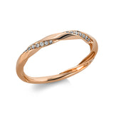 Ring 18 kt RG, 27 Brill. 0,10 ct, TW-si