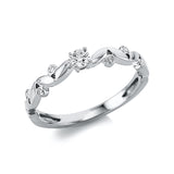 Ring 18 kt WG, 7 Brill. 0,16 ct, TW-si