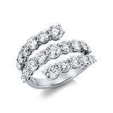 Ring 18 kt WG, 21 Brill. 3,23 ct, TW-si
