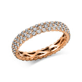 Ring 18 kt RG, 102 Brill. 1,17 ct, TW-si