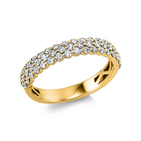 Ring 18 kt GG, 52 Brill. 0,63 ct, TW-si