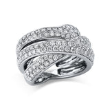 Ring 18 kt WG, 134 Brill. 2,49 ct, TW-vsi