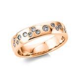 Ring 18 kt RG, 17 Brill. 0,25 ct, TW-vsi