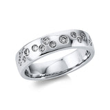 Ring 18 kt WG, 17 Brill. 0,26 ct, TW-vsi