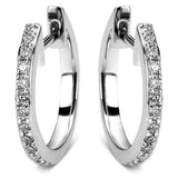 Creolen 18 kt WG, 26 Brill. 0,20 ct, TW-si