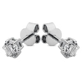 Ohrstecker 18 kt WG, 2 Brill. 0,50 ct, TW-si