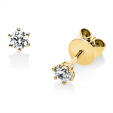 Ohrstecker 18 kt GG, 2 Brill. 0,30 ct, TW-si