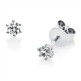 Ohrstecker 18 kt WG, 2 Brill. 0,30 ct, TW-si