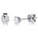 Ohrstecker 14 kt WG, 2 Brill. 0,35 ct, TW-si