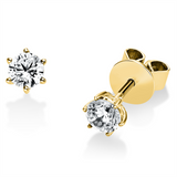 Ohrstecker 14 kt GG, 2 Brill. 0,50 ct, TW-si